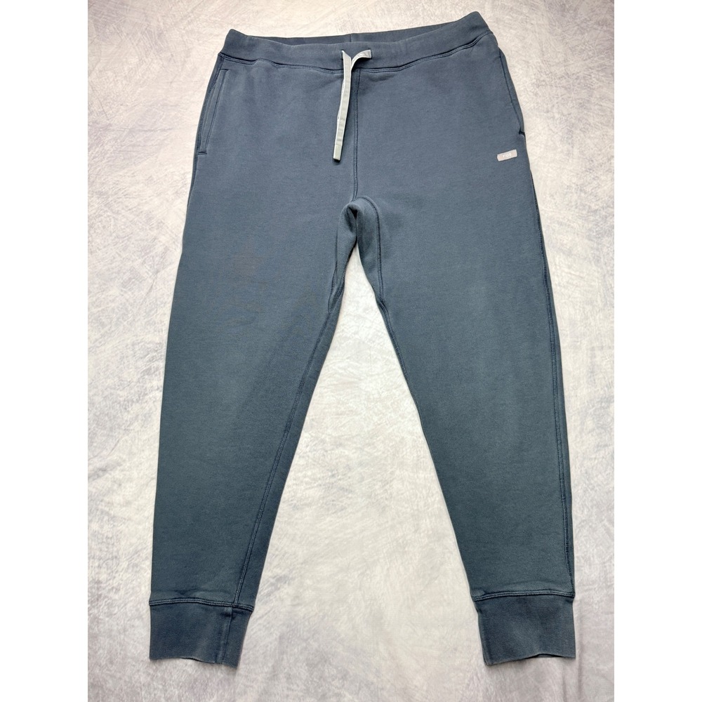 Figs Mens Fleece Lined Jogger Sweatpants Blue Gray M22LW2006 Size Large